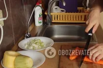 Тушеные окорочка с овощами - Шаг 2 Тушеные окорочка с овощами - Шаг 2