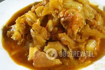 Тушкована курка з капустою в мультиварці - Крок 10 Тушкована курка з капустою в мультиварці - Крок 10