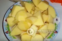 Тушкована курка з картоплею та овочами в мультиварці - Крок 1 Тушкована курка з картоплею та овочами в мультиварці - Крок 1