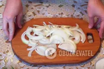 Тушкована курка з печерицями - Крок 2 Тушкована курка з печерицями - Крок 2