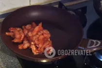 Тушкована курка з печерицями - Крок 6 Тушкована курка з печерицями - Крок 6