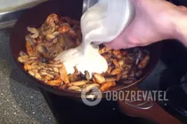 Тушкована курка з печерицями - Крок 8 Тушкована курка з печерицями - Крок 8