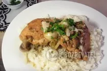 Курица, тушеная в белом вине - Шаг 8 Курица, тушеная в белом вине - Шаг 8