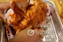 Фарширована індичка в апельсиновому соку - Крок 3 Фарширована індичка в апельсиновому соку - Крок 3