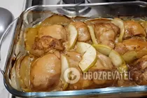 Тушеные окорочка с яблоками - Шаг 7 Тушеные окорочка с яблоками - Шаг 7