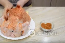 Курица в рукаве с изюмом - Шаг 1 Курица в рукаве с изюмом - Шаг 1
