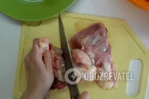 Курка в рукаві шматочками - Крок 1 Курка в рукаві шматочками - Крок 1