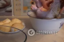 Курка в рукаві з яблуками - Крок 3 Курка в рукаві з яблуками - Крок 3