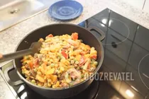 Жареное куриное филе с овощами - Шаг 4 Жареное куриное филе с овощами - Шаг 4