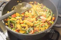 Жареное куриное филе с овощами - Шаг 5 Жареное куриное филе с овощами - Шаг 5
