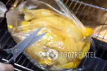 Курица в рукаве с изюмом - Шаг 6 Курица в рукаве с изюмом - Шаг 6