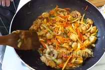 Жареное куриное филе по-корейски - Шаг 7 Жареное куриное филе по-корейски - Шаг 7