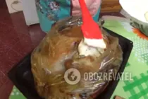 Курка в рукаві з овочами - Крок 9 Курка в рукаві з овочами - Крок 9