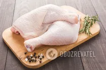 Тушеные окорочка с яблоками - Шаг 1 Тушеные окорочка с яблоками - Шаг 1