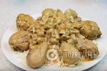 Курица, тушеная в сырном соусе - Шаг 10 Курица, тушеная в сырном соусе - Шаг 10