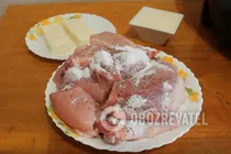 Тушеная курица с плавленым сыром в мультиварке - Шаг 3 Тушеная курица с плавленым сыром в мультиварке - Шаг 3