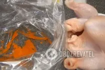 Курица в рукаве в микроволновке - Шаг 2 Курица в рукаве в микроволновке - Шаг 2