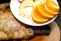 Курица в рукаве с апельсинами - Шаг 4 Курица в рукаве с апельсинами - Шаг 4