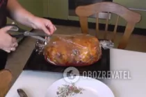 Курка в рукаві з часником - Крок 6 Курка в рукаві з часником - Крок 6