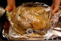Курица в рукаве с апельсинами - Шаг 7 Курица в рукаве с апельсинами - Шаг 7