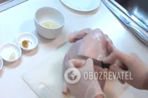 Курка в рукаві з гірчицею - Крок 1 Курка в рукаві з гірчицею - Крок 1