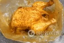 Курица в рукаве в микроволновке - Шаг 8 Курица в рукаве в микроволновке - Шаг 8