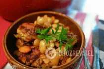 Тушеная курица с фасолью в мультиварке - Шаг 8 Тушеная курица с фасолью в мультиварке - Шаг 8