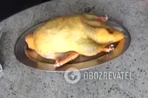 Утка в рукаве с картошкой - Шаг 1 Утка в рукаве с картошкой - Шаг 1