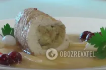 Індичка, фарширована яблуками і журавлиною - Крок 10 Індичка, фарширована яблуками і журавлиною - Крок 10