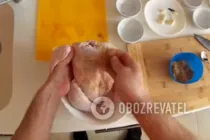 Курица в рукаве с травами - Шаг 4 Курица в рукаве с травами - Шаг 4