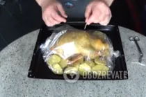 Утка в рукаве с картошкой - Шаг 7 Утка в рукаве с картошкой - Шаг 7
