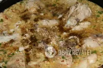 Тушеная курица с орехами по-сочински - Шаг 6 Тушеная курица с орехами по-сочински - Шаг 6