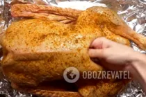 Гусь в рукаве с яблоками и апельсинами - Шаг 3 Гусь в рукаве с яблоками и апельсинами - Шаг 3