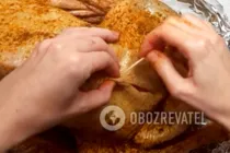 Гусь в рукаве с яблоками и апельсинами - Шаг 4 Гусь в рукаве с яблоками и апельсинами - Шаг 4