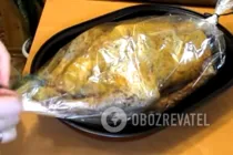 Гусь в рукаве с яблоками и айвой - Шаг 7 Гусь в рукаве с яблоками и айвой - Шаг 7