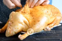Гусь в рукаве с чесноком и яблоками - Шаг 6 Гусь в рукаве с чесноком и яблоками - Шаг 6
