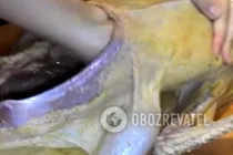 Гусь в рукаве с яблоками и айвой - Шаг 1 Гусь в рукаве с яблоками и айвой - Шаг 1
