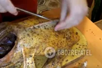 Гусь в рукаве с яблоками и айвой - Шаг 3 Гусь в рукаве с яблоками и айвой - Шаг 3