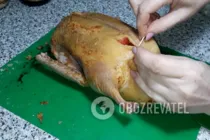 Жареная утка с яблоками - Шаг 5 Жареная утка с яблоками - Шаг 5