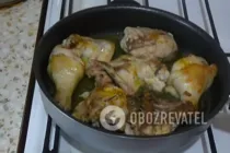 Жареные окорочка с подливой - Шаг 5 Жареные окорочка с подливой - Шаг 5