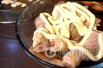 Тушеная курица с яблоками и майонезом - Шаг 5 Тушеная курица с яблоками и майонезом - Шаг 5
