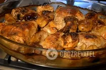 Тушеная курица с яблоками и майонезом - Шаг 9 Тушеная курица с яблоками и майонезом - Шаг 9