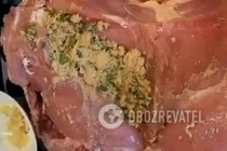 Індичка, фарширована хлібом - Крок 4 Індичка, фарширована хлібом - Крок 4