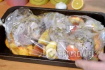 Індичка в рукаві з картоплею - Крок 9 Індичка в рукаві з картоплею - Крок 9