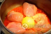 Тушеная курица в томатном соусе - Шаг 5 Тушеная курица в томатном соусе - Шаг 5