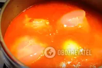 Тушеная курица в томатном соусе - Шаг 6 Тушеная курица в томатном соусе - Шаг 6