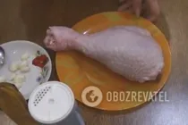 Індичка в рукаві зі сметаною - Крок 1 Індичка в рукаві зі сметаною - Крок 1