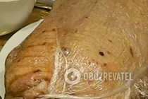 Гусь, фаршированный рисом и курагой - Шаг 3 Гусь, фаршированный рисом и курагой - Шаг 3