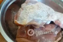 Індичка в рукаві з гірчицею і майонезом - Крок 1 Індичка в рукаві з гірчицею і майонезом - Крок 1