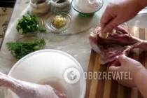 Индейка в рукаве с мукой - Шаг 3 Индейка в рукаве с мукой - Шаг 3